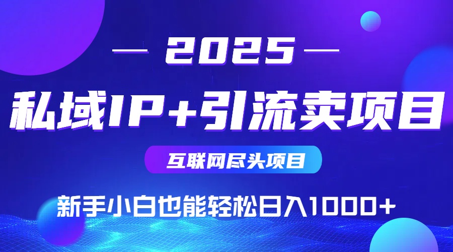 私域IP+卖项目，普通人小白也能轻松实现日入1000+-彼飞网创