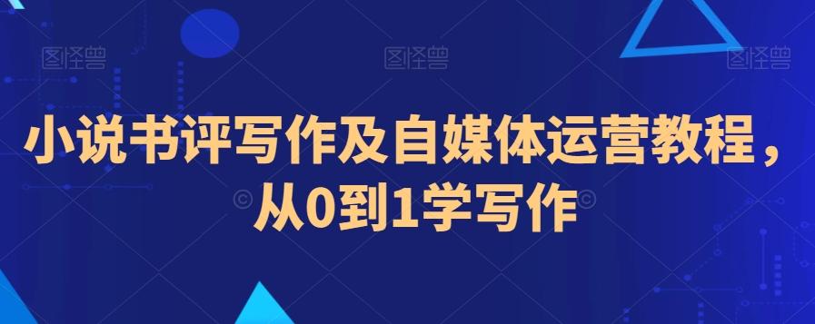 小说书评写作及自媒体运营教程，从0到1学写作-彼飞网创
