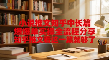 小说推文知乎中长篇爆单实操全流程分享，知乎推文看这一篇就够了-彼飞网创