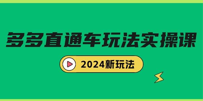 (9412期)多多直通车玩法实战课，2024新玩法(7节课)-彼飞网创