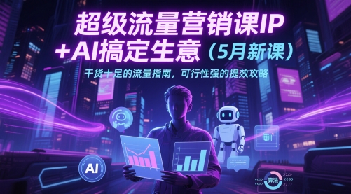 超级流量营销课IP+AI搞定生意(5月新课)干货十足的流量指南，可行性强的提效攻略-彼飞网创