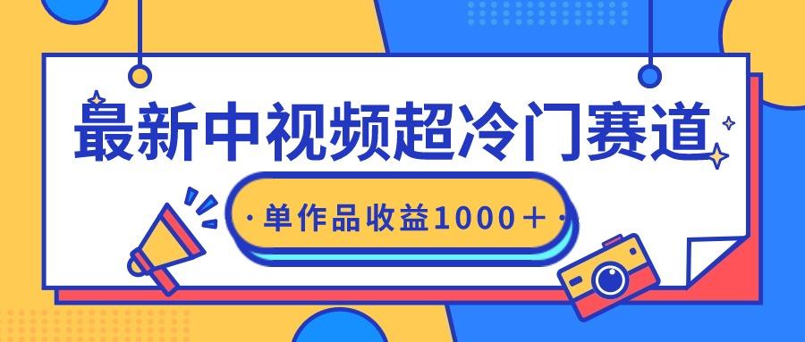 (9275期)最新中视频超冷门赛道，轻松过原创，单条视频收益1000＋-彼飞网创