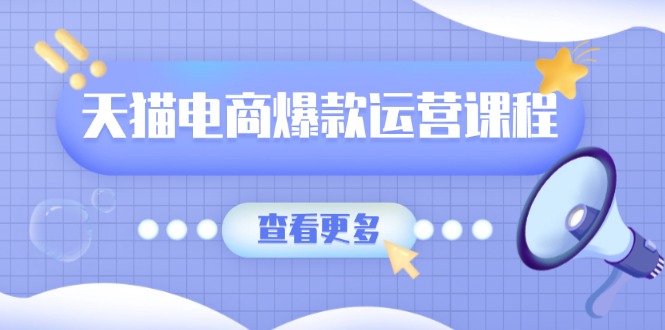 天猫电商爆款运营课程，爆款卖点提炼与流量实操，多套模型全面学习-彼飞网创
