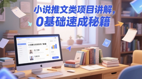 小说推文类项目讲解，0 基础速成秘籍-彼飞网创