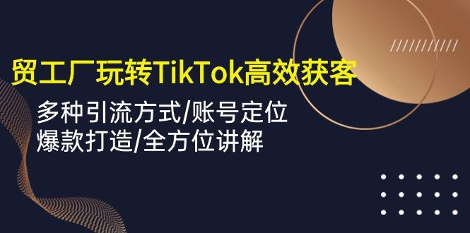外贸工厂玩转TikTok高效获客，多种引流方式/账号定位/爆款打造/全方位讲解-彼飞网创