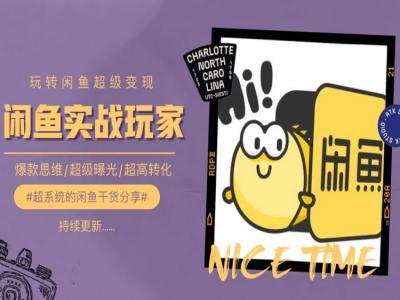 手把手教你0到1系统玩转闲鱼变现，爆款思维/超级曝光/超高转化-彼飞网创