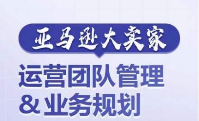 亚马逊大卖家-运营团队管理&业务规划，为你揭秘如何打造超强实力的运营团队-彼飞网创