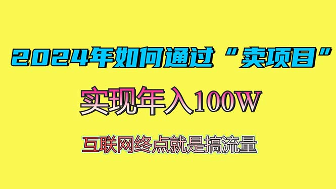 2024年如何通过“卖项目”赚取100W：最值得尝试的盈利模式-彼飞网创