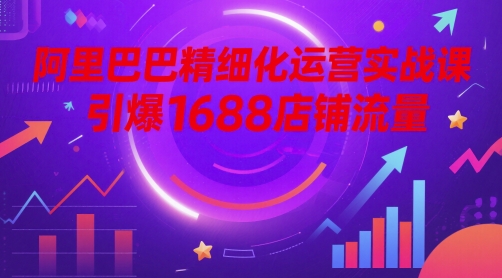 阿里巴巴精细化运营实战课，引爆1688店铺流量-彼飞网创