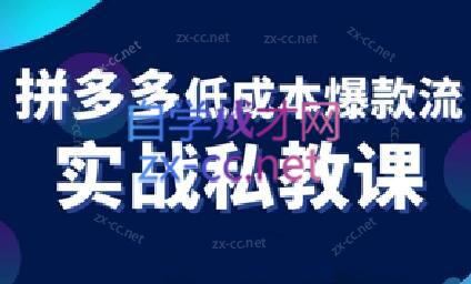 卡卡老师·拼多多低成本爆款流实战私教课-彼飞网创