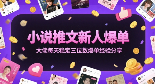 小说推文新人爆单大佬每天稳定三位数爆单经验分享-彼飞网创
