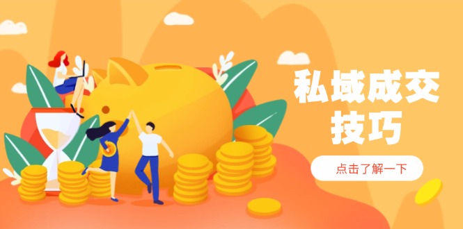 私域成交技巧，帮你从入门到精通，破解四大痛点，快速变现，轻松收钱-彼飞网创
