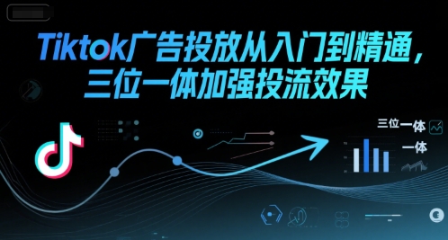 Tiktok广告投放从入门到精通，三位一体加强投流效果-彼飞网创