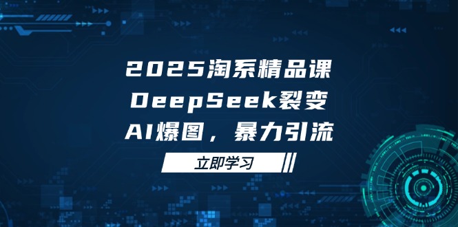 2025 淘系精品课，DeepSeek 裂变，AI 爆图，暴力引流-彼飞网创