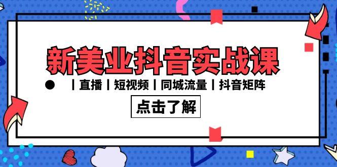新美业抖音实战课丨直播丨短视频丨同城流量丨抖音矩阵(30节课)-彼飞网创