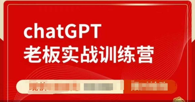 ChatGPT老板实战训练营，用GPT带飞，一人顶一个团队-彼飞网创