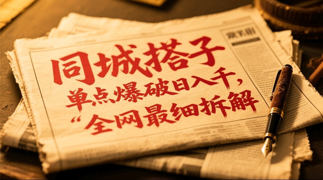 同城搭子群19.9单点爆破日入千，搭子组局月入万，全网最细拆解-彼飞网创