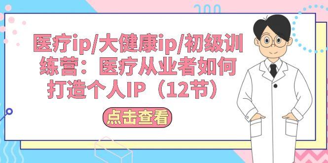 医疗ip/大健康ip/初级训练营：医疗从业者如何打造个人IP(12节-彼飞网创
