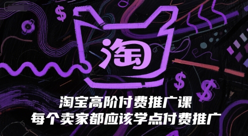 淘宝高阶付费推广课，每个卖家都应该学点付费推广-彼飞网创