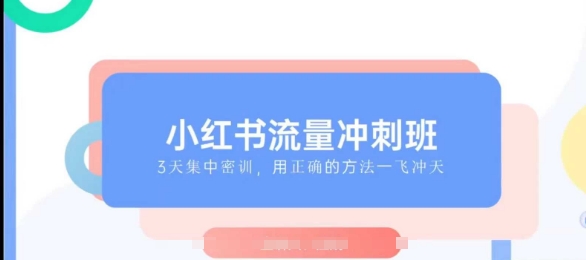 小红书流量冲刺班2025，最懂小红书的女人，快速教你2025年入局小红书-彼飞网创