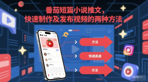 番茄短篇小说推文，快速制作及发布视频的两种方法-彼飞网创