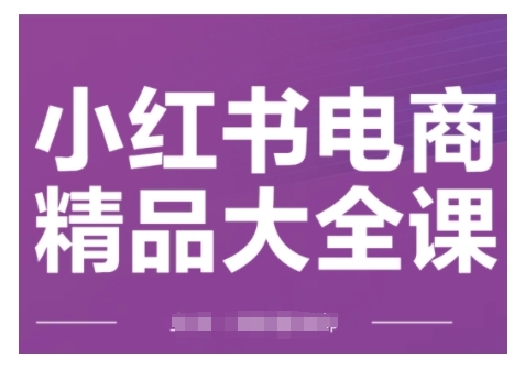 小红书电商精品大全课，快速掌握小红书运营技巧，实现精准引流与爆单目标，轻松玩转小红书电商(更新2月)-彼飞网创