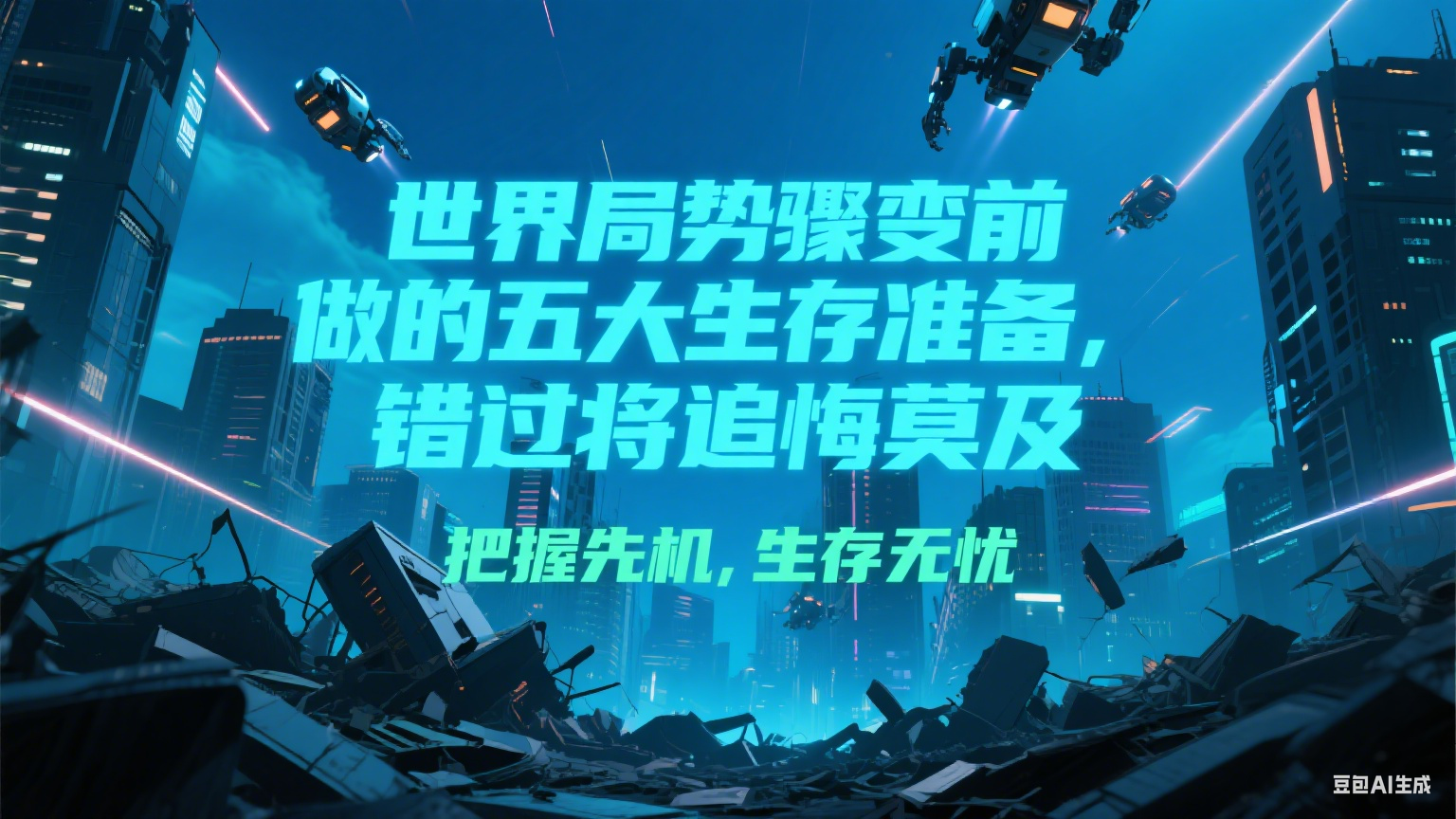 付费文章《世界局势骤变前必做的五大生存准备，错过将追悔莫及》-彼飞网创