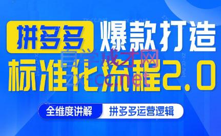 云杉老师·拼多多爆款打造标准化流程2.0-彼飞网创