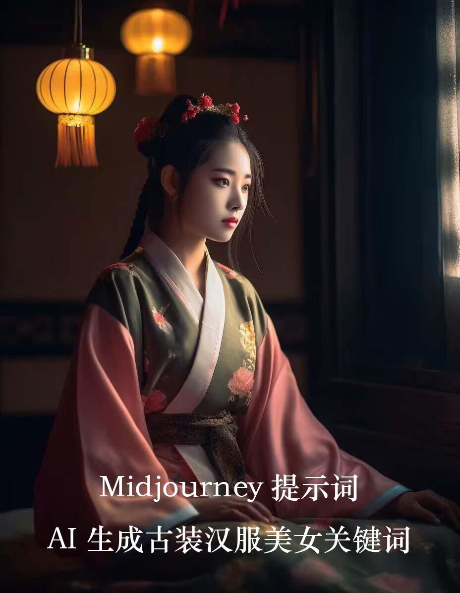 Midjourney关键词-AI生成中国风古装汉服美女人像提示关键词-彼飞网创