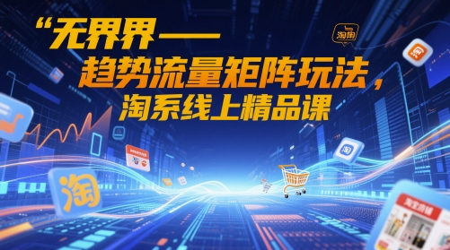 无界-趋势流量矩阵玩法，淘系线上精品课-彼飞网创