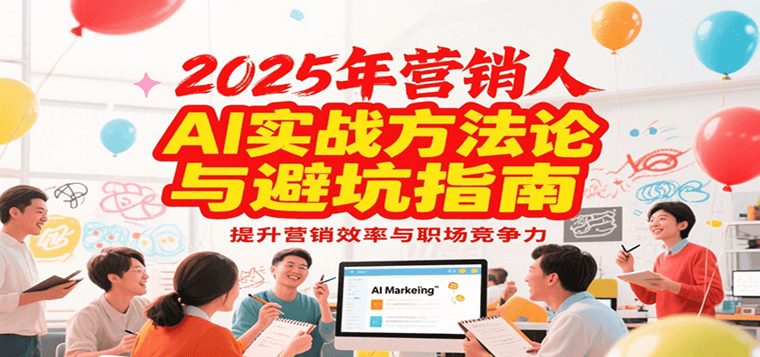 2025年营销实战方法论与避坑指南，利用AI提升营销效率与职场竞争力-彼飞网创