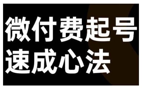 微付费起号速成课，视频号直播+抖音直播，微付费起号速成心法-彼飞网创