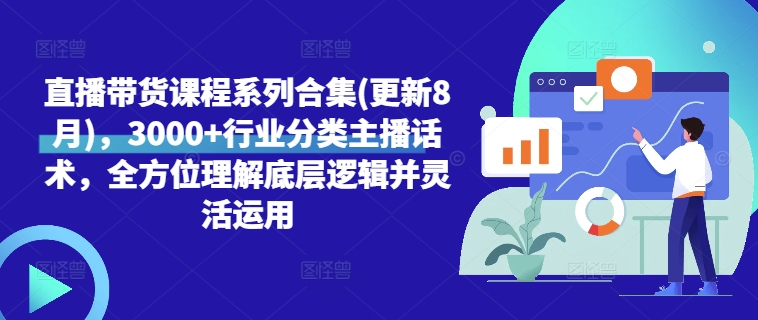 直播带货课程系列合集(更新8月)，3000+行业分类主播话术，全方位理解底层逻辑并灵活运用-彼飞网创