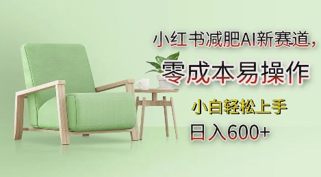 小红书减肥AI新赛道，零成本易操作，日入多张，小白轻松上手【揭秘】-彼飞网创