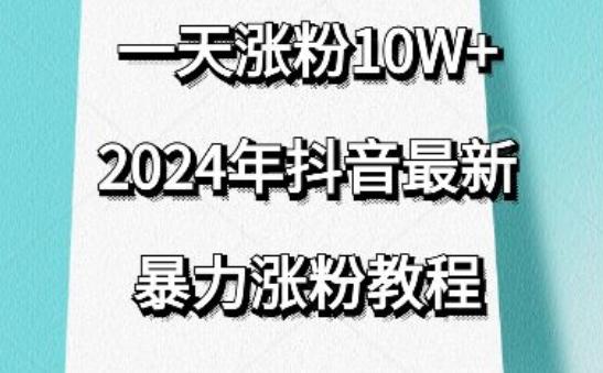 抖音最新暴力涨粉教程，视频去重，一天涨粉10w+，效果太暴力了，刷新你们的认知【揭秘】-彼飞网创