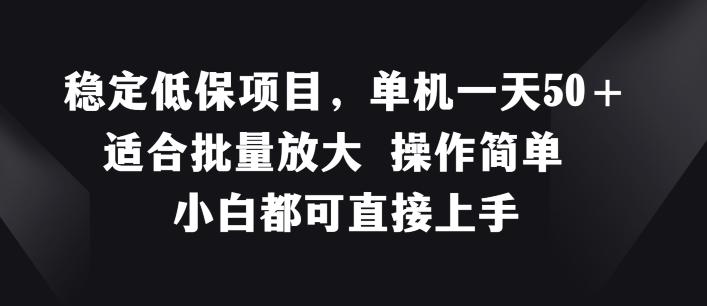 稳定低保项目，单机一天50+适合批量放大 操作简单 小白都可直接上手【揭秘】-彼飞网创