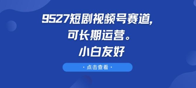 9527短剧视频号赛道，可长期运营，小白友好【揭秘】-彼飞网创