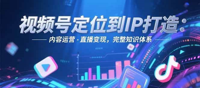 视频号定位到IP打造：账号搭建-内容运营-直播变现，完整知识体系-彼飞网创