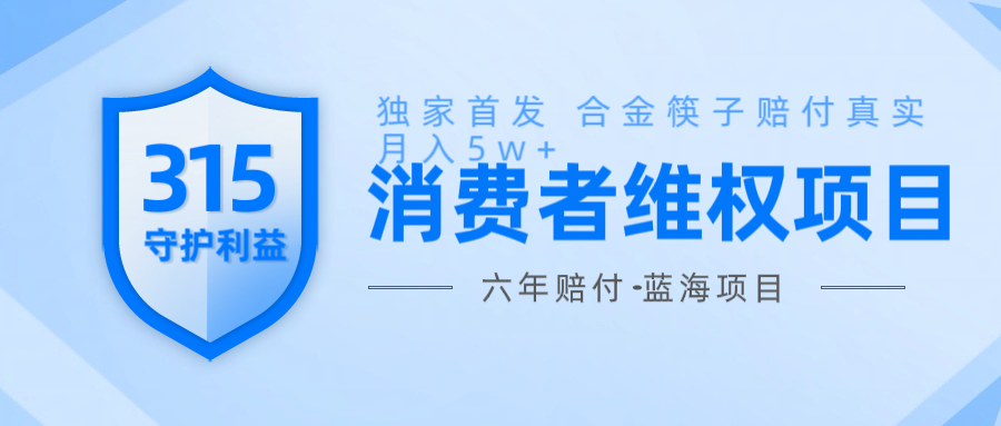 维Q赔付合金筷子玩法小白也能月入5w+风口项目实操-彼飞网创