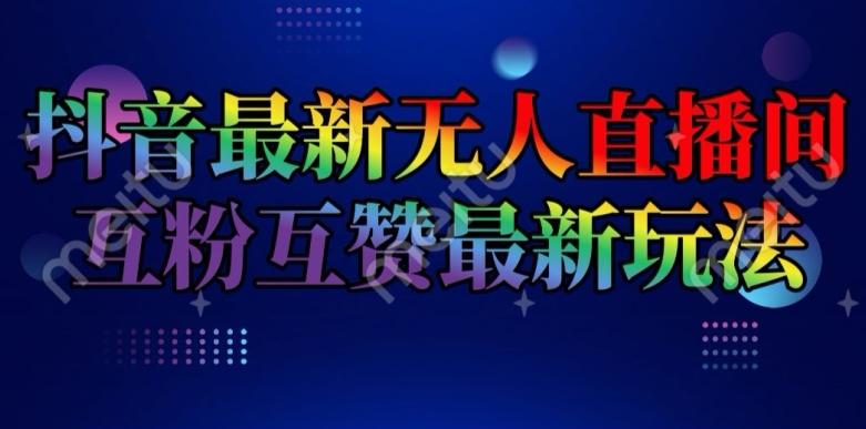 抖音最新无人直播间互粉互赞新玩法，一天收益2k+【揭秘】-彼飞网创