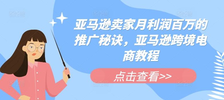 亚马逊卖家月利润百万的推广秘诀，亚马逊跨境电商教程-彼飞网创