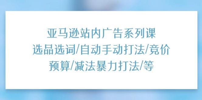 亚马逊站内广告系列课：选品选词/自动手动打法/竞价预算/减法暴力打法/等-彼飞网创