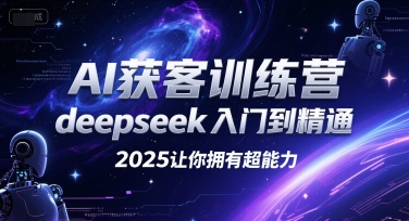 AI获客训练营，deepseek入门到精通，2025让你拥有超能力-彼飞网创