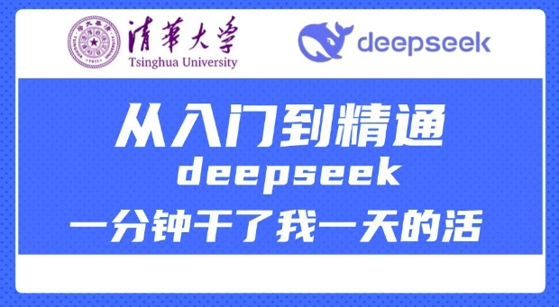 清华大学讲DeepSeek最全教程，从入门到精通，deepseek一分钟干了我一天的活-彼飞网创