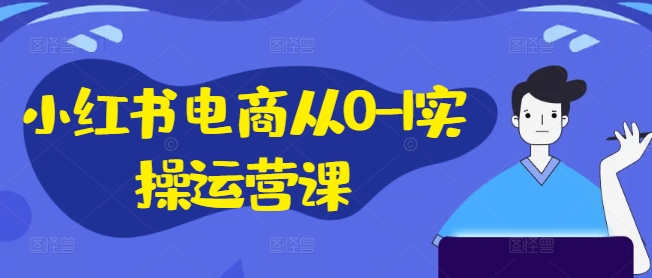 小红书电商从0-1实操运营课，小红书手机实操小红书/IP和私域课/小红书电商电脑实操板块等-彼飞网创