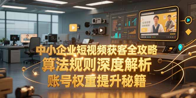 中小企业短视频获客全攻略，算法规则深度解析，账号权重提升秘籍-彼飞网创