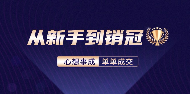 从新手到销冠：精通客户心理学，揭秘销冠背后的成交秘籍-彼飞网创