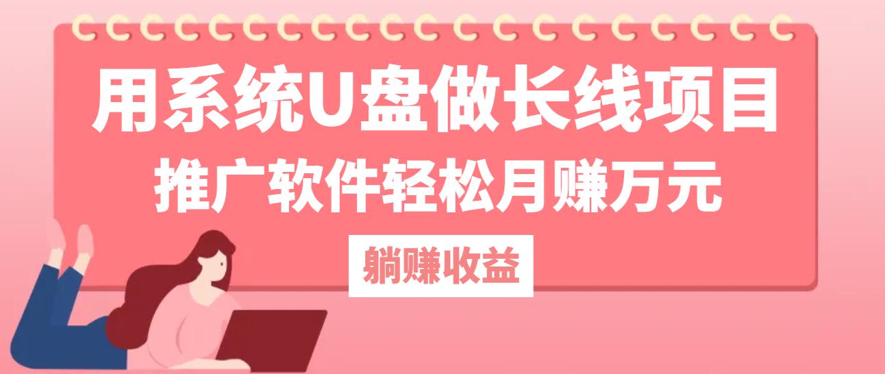 用系统U盘做长线项目，推广软件轻松月赚万元(附制作教程+软件-彼飞网创