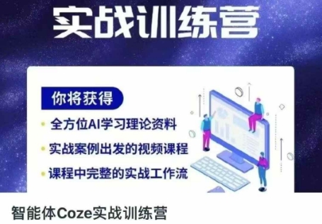 智能体Coze实战训练营，掌握新时代效率工具，让你人生即刻开挂-彼飞网创