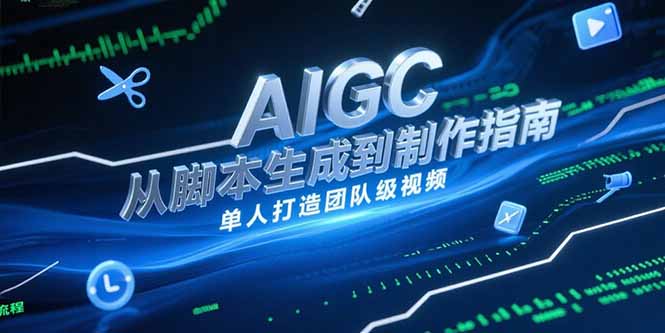 AIGC视频制作指南，从脚本生成到剪辑全流程，单人打造团队级视频-彼飞网创